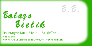 balazs bielik business card